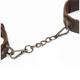 Retro BDSM Bondage 4-Piece Kit / Handcuffs & Restraint Collar for Adult / Erotic Sex Toys - EVE's SECRETS