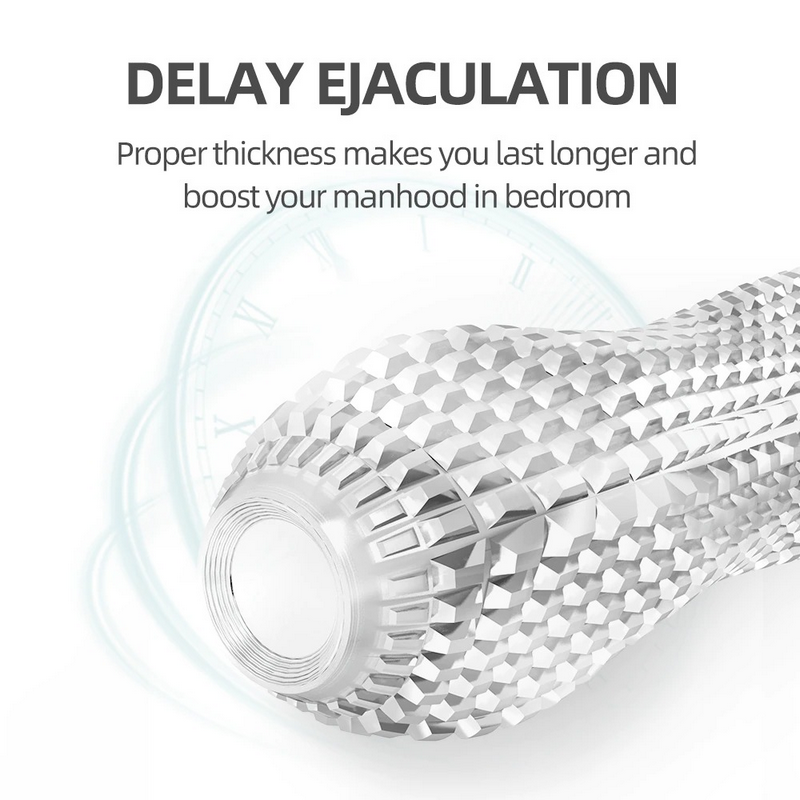 Reusable Condoms With Spikes / Extender Enlargement Sleeve For Penis - EVE's SECRETS