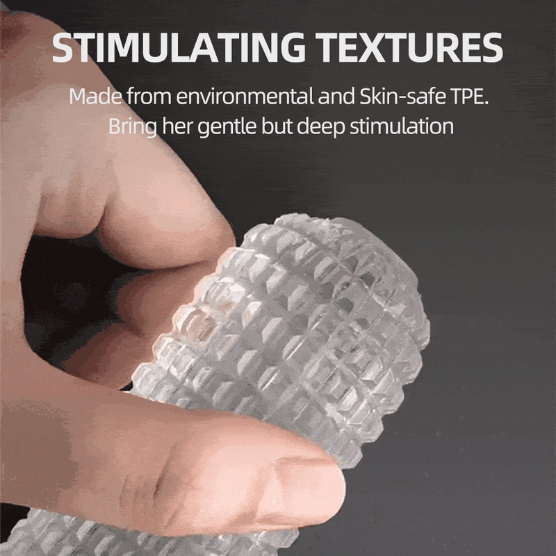 Reusable Condoms With Spikes / Extender Enlargement Sleeve For Penis - EVE's SECRETS
