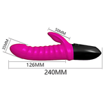 Ribbed G-Spot Vibrator For Women / Female Rabbit Vibrator / Clitoral Stimulation Sex Toys - EVE's SECRETS