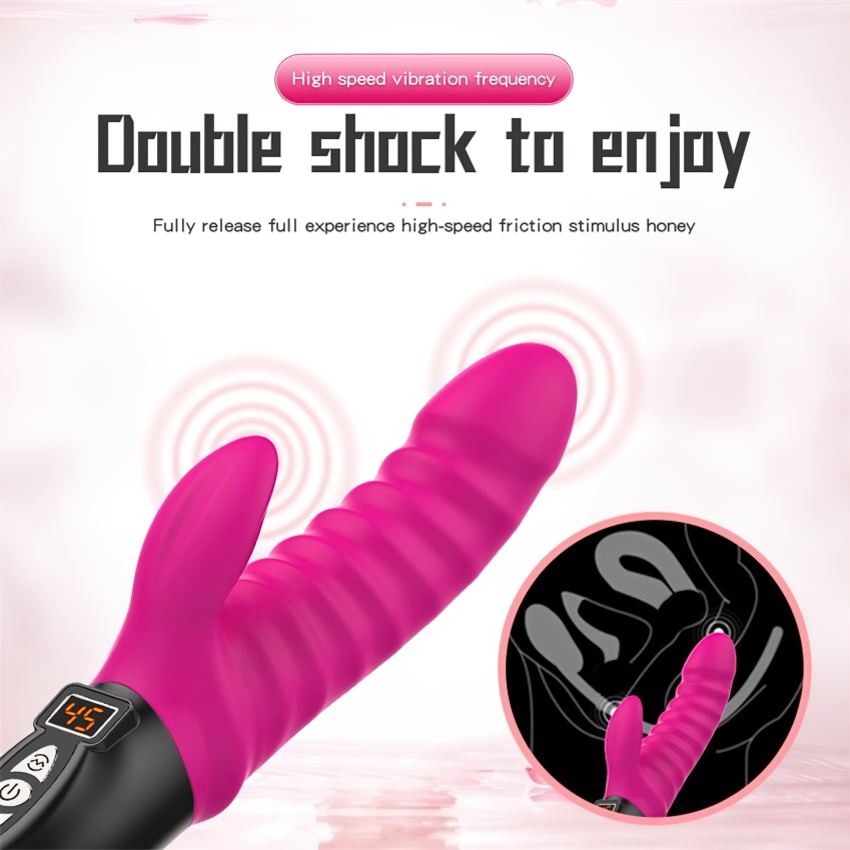 Ribbed G-Spot Vibrator For Women / Female Rabbit Vibrator / Clitoral Stimulation Sex Toys - EVE's SECRETS