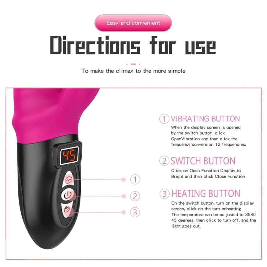 Ribbed G-Spot Vibrator For Women / Female Rabbit Vibrator / Clitoral Stimulation Sex Toys - EVE's SECRETS
