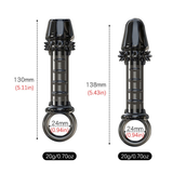 Ribbed Penis Sleeves with Thorns and Cock Rings / Sex Toys for Men in Two Variants - EVE's SECRETS