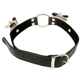 Role Play Mouth Gag Body Harness / PU Leather Breast Clips / Restraints Sex Toys For Women - EVE's SECRETS