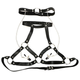 Role Play Mouth Gag Body Harness / PU Leather Breast Clips / Restraints Sex Toys For Women - EVE's SECRETS