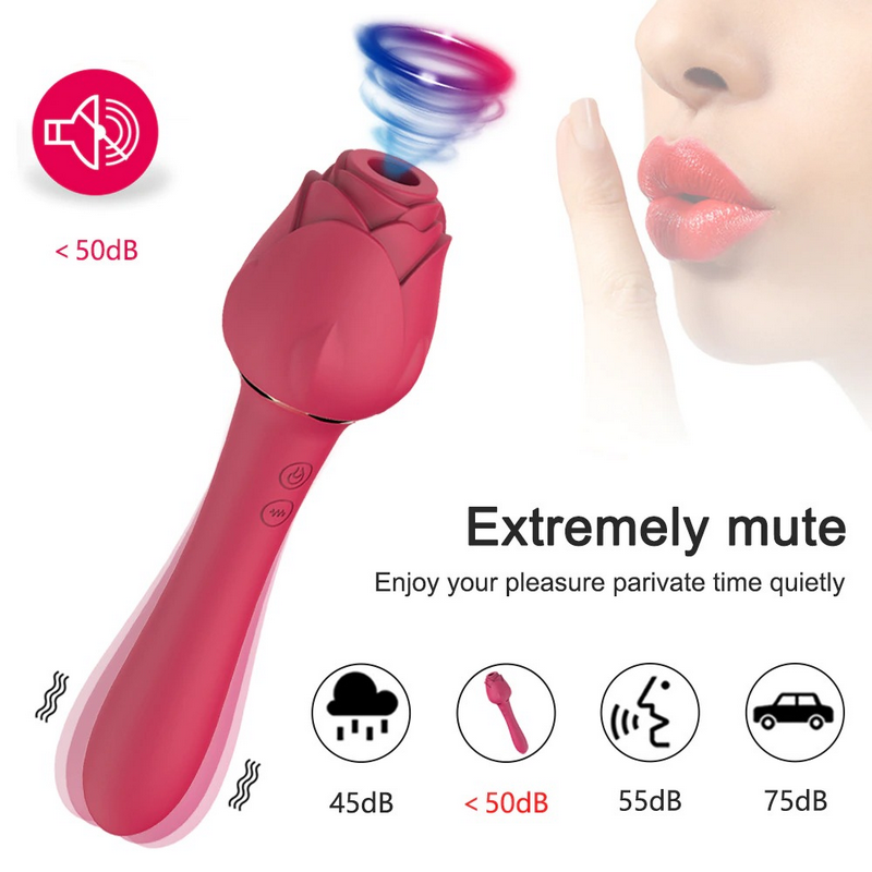 Rose Vibrators For Women / Vagina Sucking Clitoris Stimulator / G Spot Powerful Vibrating Dildo - EVE's SECRETS