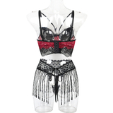 Sensual Erotic Female Lingerie Underwear / Sexy Women's Thongs Garters Lace Bra Lingerie - EVE's SECRETS
