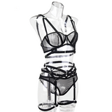Sensual Transparent Erotic Lingerie Bandage / Intimate Female Bra Garters and Briefs - EVE's SECRETS