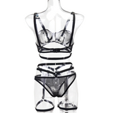 Sensual Transparent Erotic Lingerie Bandage / Intimate Female Bra Garters and Briefs - EVE's SECRETS