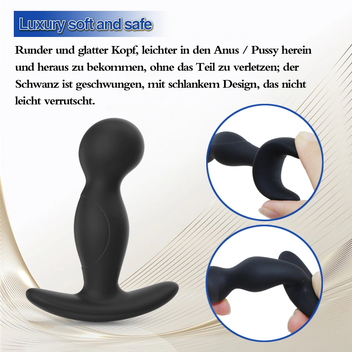 Set of Anal Butt Plug Sex Toy for Men / Adult Prostate Massager / Silicone Anal Toy for Male - EVE's SECRETS