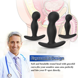 Set of Anal Butt Plug Sex Toy for Men / Adult Prostate Massager / Silicone Anal Toy for Male - EVE's SECRETS
