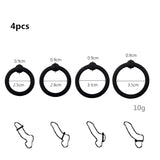 Set of Cock Rings / Penis Trainer Delay Ejaculation High Elasticity Time Lasting Sex Toys for Men - EVE's SECRETS