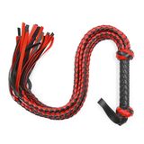 Sex PU Leather Whip for Couple / Adult Red&Black Flirt Whip / Soft BDSM Tail - EVE's SECRETS