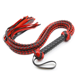 Sex PU Leather Whip for Couple / Adult Red&Black Flirt Whip / Soft BDSM Tail - EVE's SECRETS