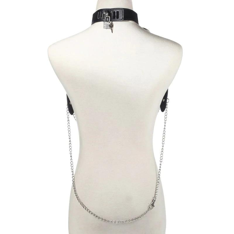Sexy Body Chest Harness for Women with Many Chains / Body Harness Accessory in Fetish Fashion - EVE's SECRETS