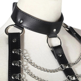 Sexy Body Chest Harness for Women with Many Chains / Body Harness Accessory in Fetish Fashion - EVE's SECRETS