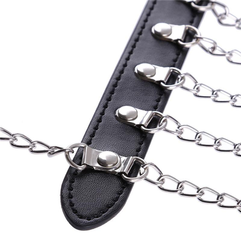 Sexy Body Chest Harness for Women with Many Chains / Body Harness Accessory in Fetish Fashion - EVE's SECRETS