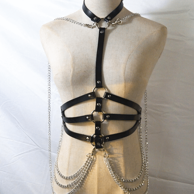 Sexy Body Harness for Women / Fashion Pu Leather Harness in Fetish Style - EVE's SECRETS