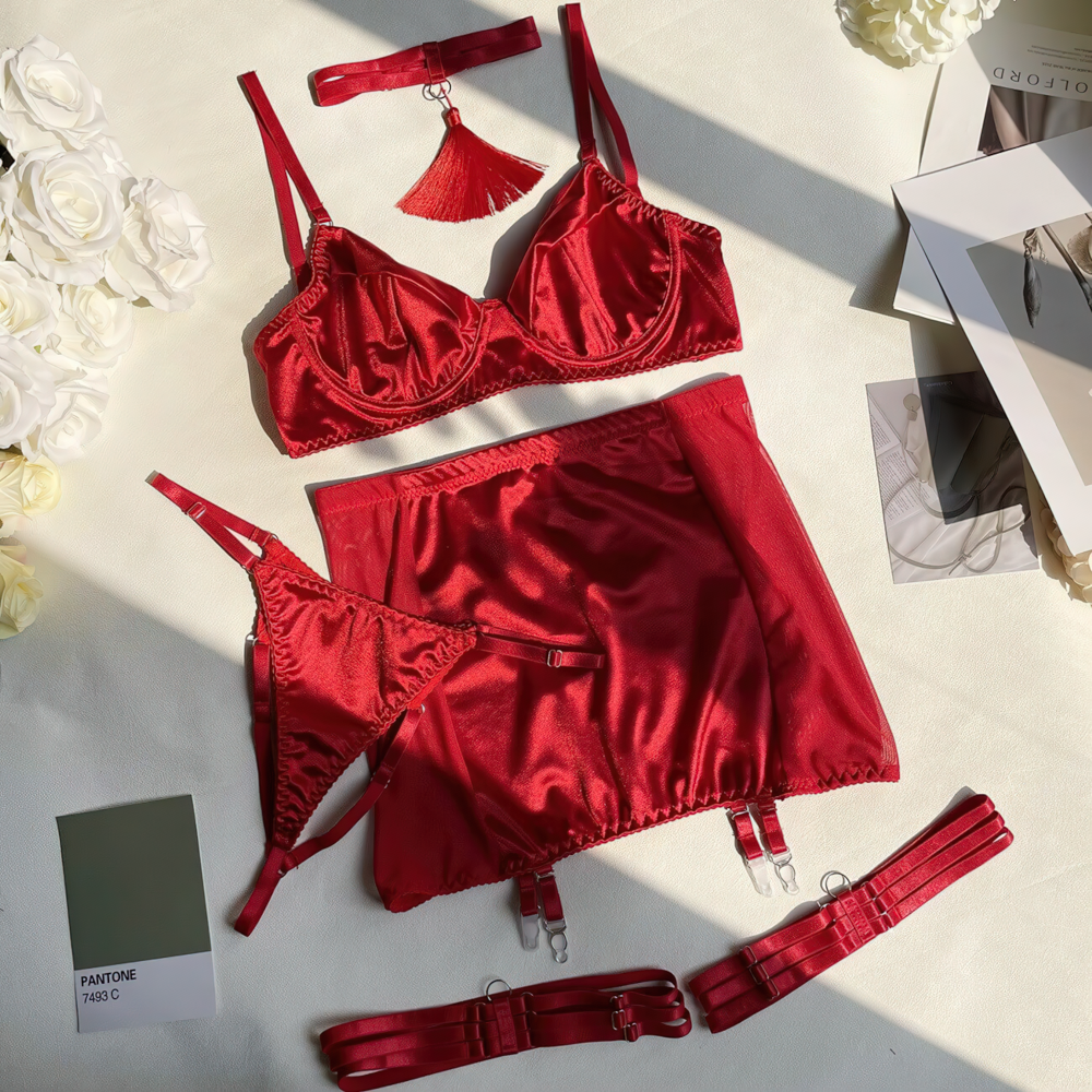 Sexy Bras for Women / Lingerie Sets with Collar / Female Erotic Underwear - EVE's SECRETS