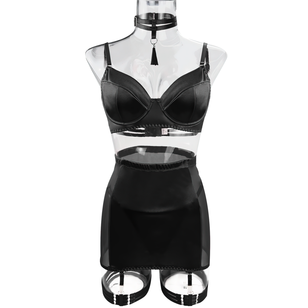 Sexy Bras for Women / Lingerie Sets with Collar / Female Erotic Underwear - EVE's SECRETS