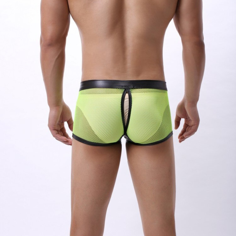 Sexy Breathable Men's Boxers / Mesh See-Through Underwear / Separatable Front Panties - EVE's SECRETS