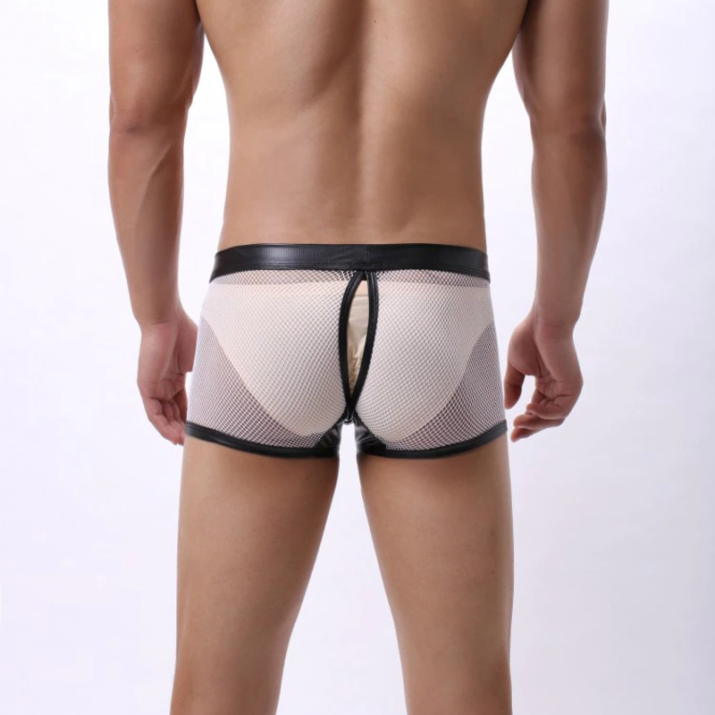 Sexy Breathable Men's Boxers / Mesh See-Through Underwear / Separatable Front Panties - EVE's SECRETS