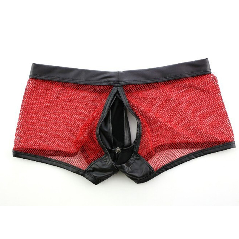 Sexy Breathable Men's Boxers / Mesh See-Through Underwear / Separatable Front Panties - EVE's SECRETS