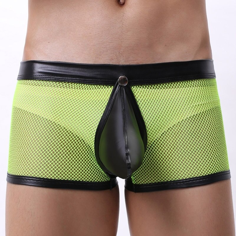 Sexy Breathable Men's Boxers / Mesh See-Through Underwear / Separatable Front Panties - EVE's SECRETS
