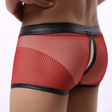 Sexy Breathable Men's Boxers / Mesh See-Through Underwear / Separatable Front Panties - EVE's SECRETS
