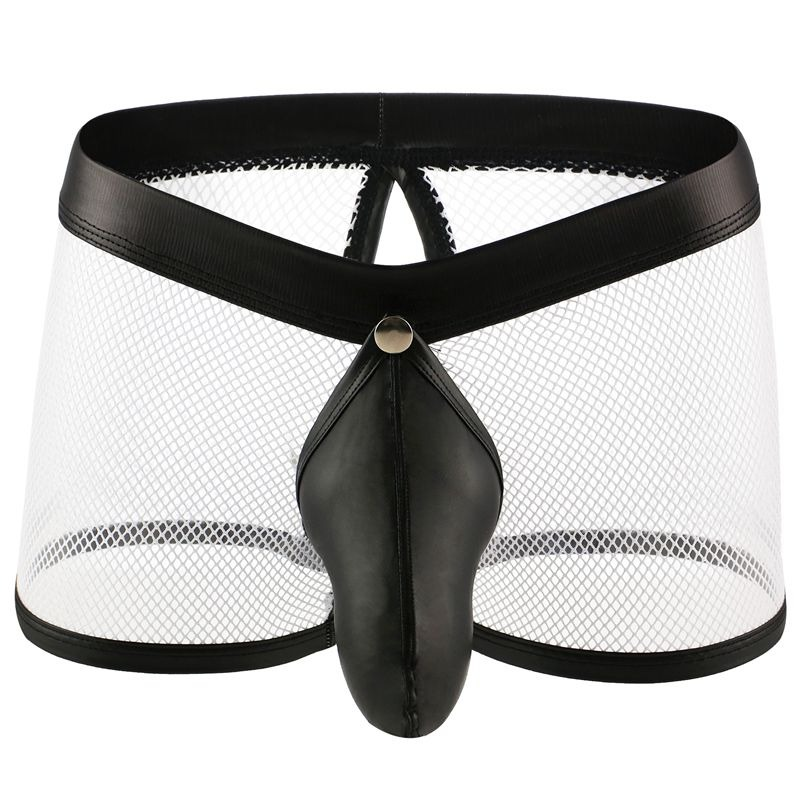 Sexy Breathable Men's Boxers / Mesh See-Through Underwear / Separatable Front Panties - EVE's SECRETS