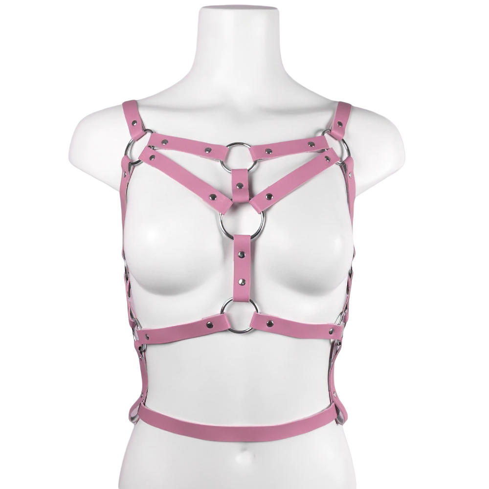 Sexy Chest Harness Bondage For Women / Gothic Female PU Leather Garters Belt - EVE's SECRETS