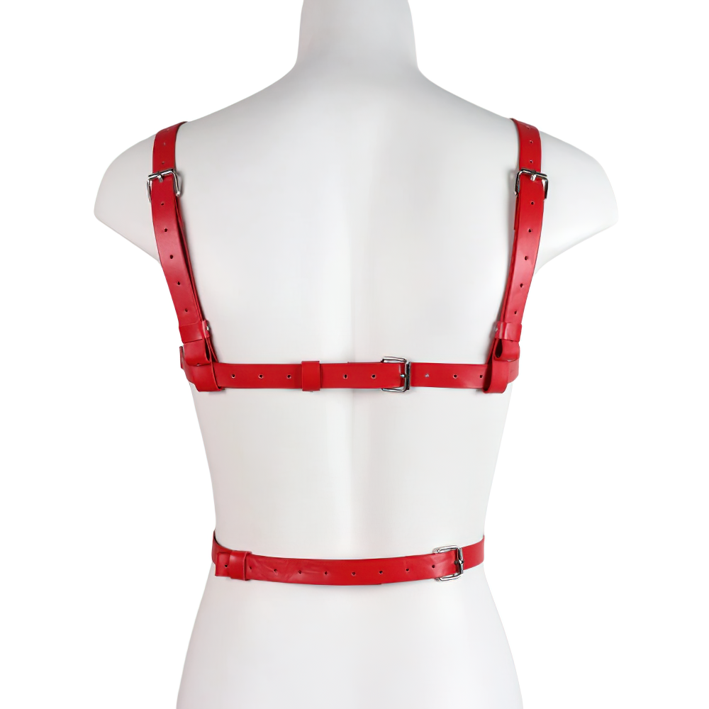 Sexy Chest Harness Bondage For Women / Gothic Female PU Leather Garters Belt - EVE's SECRETS