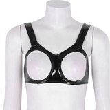 Sexy Clubwear Wet Look Women's Mini Bra /  Open Cups Porno Underwear / Hollow Out Female Bra - EVE's SECRETS