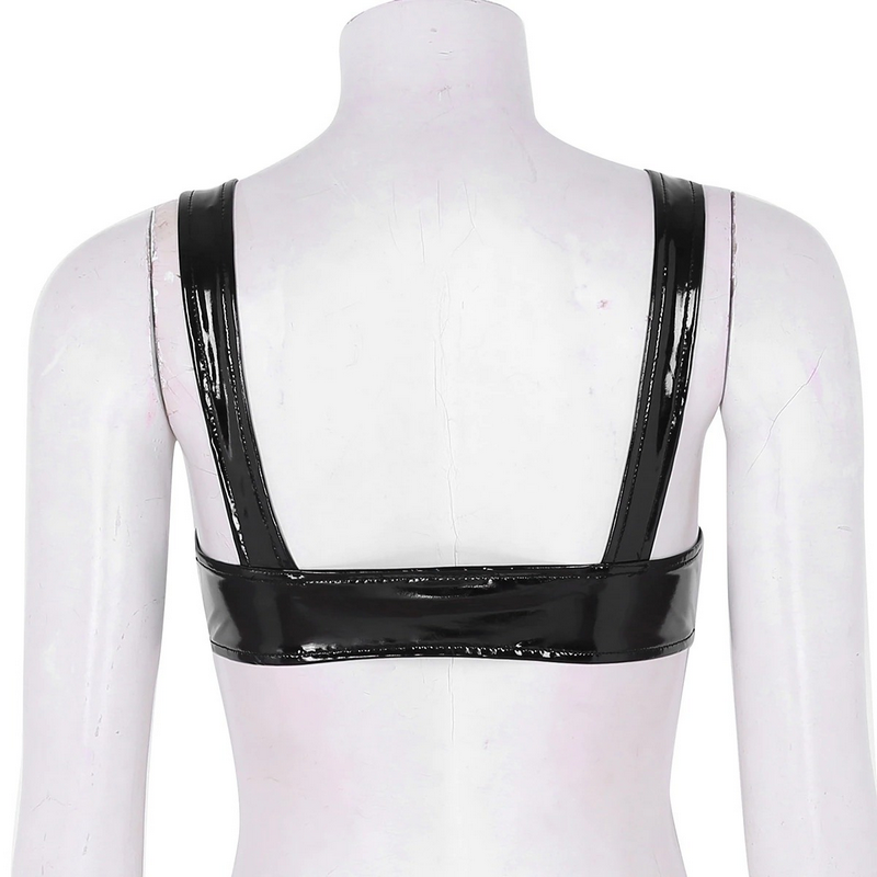 Sexy Clubwear Wet Look Women's Mini Bra /  Open Cups Porno Underwear / Hollow Out Female Bra - EVE's SECRETS