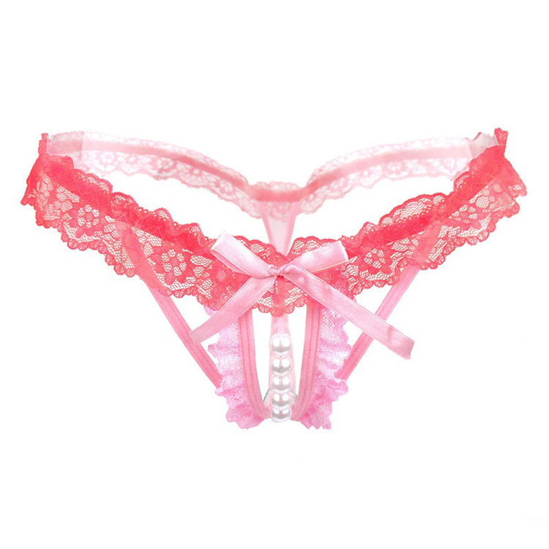 Sexy Female Panties with Bow / Underwear with Open Crotch / Transparent Lingerie for Ladies - EVE's SECRETS
