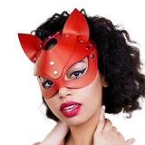 Masque de renard sexy / Masque en similicuir pour jeux de rôle / Accessoires BDSM