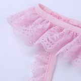 Sexy Gay Lingerie Panties With Lace / Sissy Crotchless Briefs With Open Hole - EVE's SECRETS