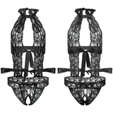 Sexy Gay Open Crotch Bodysuit Romper / Bodystocking Sleepwear with Bracelets - EVE's SECRETS