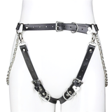Sexy Gothic Fetish Belts / Waist Bondage with Chains / Female Body Harness