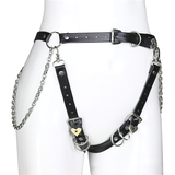 Sexy Gothic Fetish Belts / Pastel Goth With Chains Waist Body Bondage / Female Body Harness - EVE's SECRETS