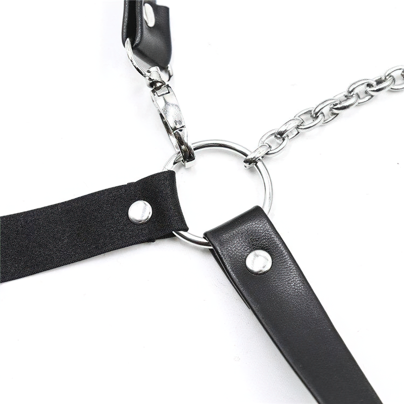 Sexy Gothic Fetish Belts / Pastel Goth With Chains Waist Body Bondage / Female Body Harness - EVE's SECRETS