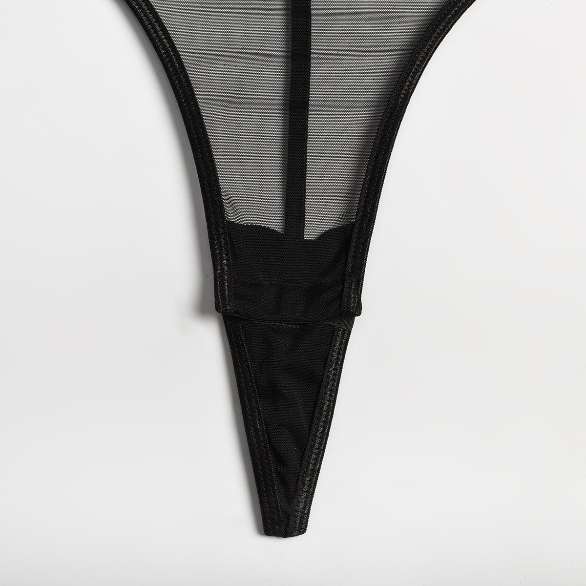 Sexy Hollow Out Bodysuit for Women / Erotic Female Black Transparent Bodysuits with Thong - EVE's SECRETS