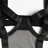 Sexy Hollow Out Bodysuit for Women / Erotic Female Black Transparent Bodysuits with Thong - EVE's SECRETS