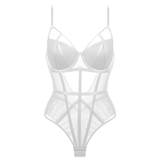 Sexy Lace Corset Bustier / Women Straps Padded Bra Lingerie / Elasticity Transparent Underwear - EVE's SECRETS