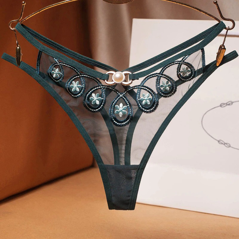 Sexy Lace G-Strings with Flower Design / Women's Hot Underwear - EVE's SECRETS