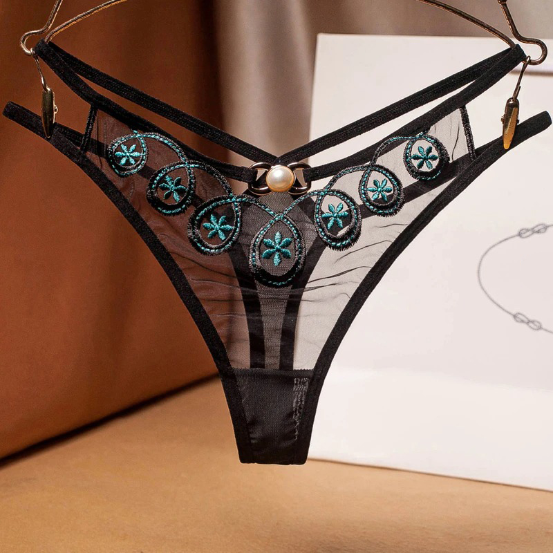 Sexy Lace G-Strings with Flower Design / Women's Hot Underwear - EVE's SECRETS