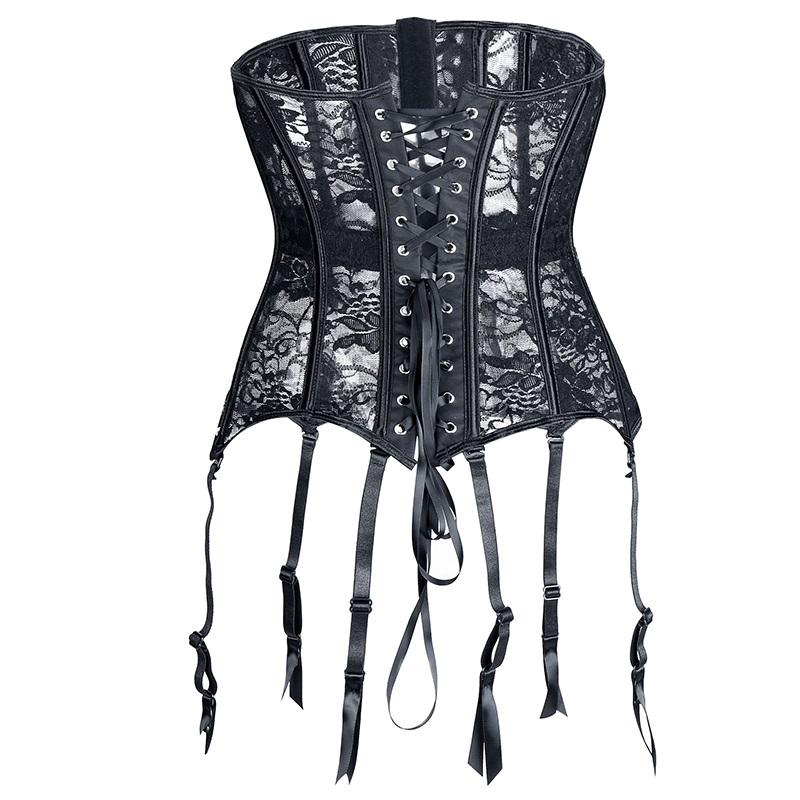 Sexy Lace-Up Black Corset / Steampunk Bone Corsets and Bustiers in Alternative Fashion - EVE's SECRETS