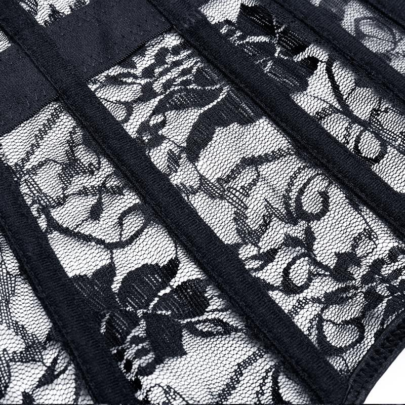 Sexy Lace-Up Black Corset / Steampunk Bone Corsets and Bustiers in Alternative Fashion - EVE's SECRETS