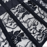 Sexy Lace-Up Black Corset / Steampunk Bone Corsets and Bustiers in Alternative Fashion - EVE's SECRETS