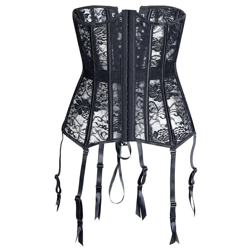 Sexy Lace-Up Black Corset / Steampunk Bone Corsets and Bustiers in Alternative Fashion - EVE's SECRETS